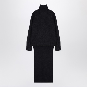 Givenchy Dark grey turtleneck with drawstring