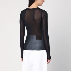 Golden Goose Black semi-transparent sweater - Img 2