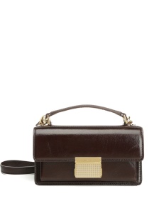 Golden Goose Small Venezia Bag in dark brown leather with gold buckle - Img 3