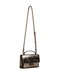 Golden Goose Venezia Bag in anthracite grey laminated leather with black details - Img 2