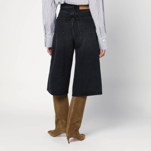 HAIKURE Wide Belle black denim bermuda - Img 2