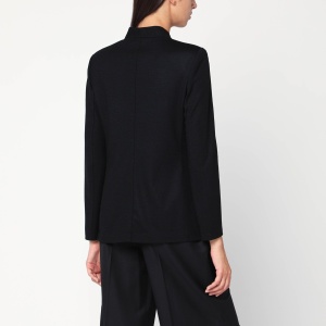 Harris Wharf London Black single-breasted jacket in virgin wool - Img 2