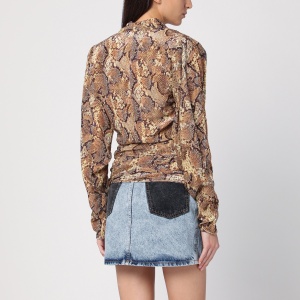 ISABEL MARANT Snake Print Marlin Blouse - Img 2