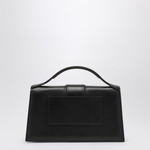 JACQUEMUS Le Grand Bambino bag in black leather - Img 2
