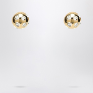 JACQUEMUS Square Round Earrings with rhinestones - Img 2
