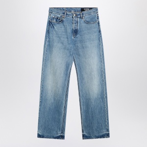 JACQUEMUS Straight leg denim pants in indigo color