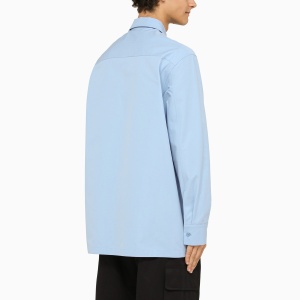 Jil Sander Light blue oversize shirt with pockets - Img 2