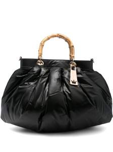 La Milanesa Quilted bamboo-handle tote bag