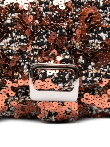 La Milanesa Sequin-embellished buckle shoulder bag - Img 4