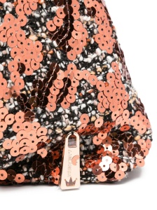 La Milanesa Sequin-embellished triangle shoulder bag - Img 3