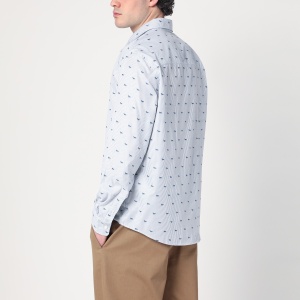 Maison Kitsuné Striped shirt with logos - Img 2