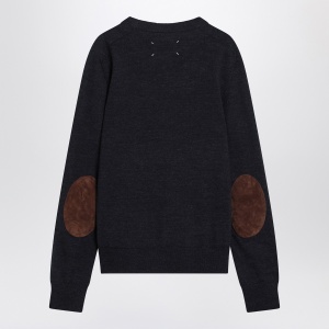 Maison Margiela Navy blue wool sweater - Img 2
