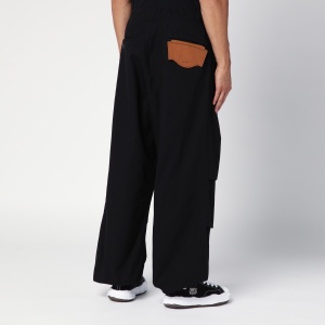 Maison MIHARA YASUHIRO Black Parachute Trousers - Img 2