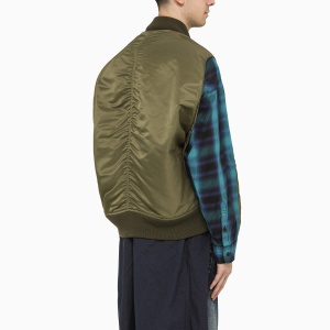 Maison MIHARA YASUHIRO Hollowed-Out khaki bomber jacket - Img 2