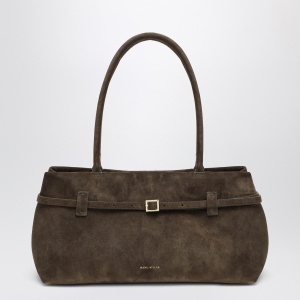 Manu Atelier Le Cambon East West Tobacco suede bag