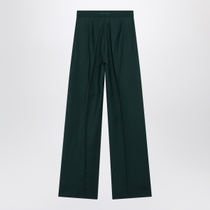 Max Mara Green straight trousers in wool - Img 2