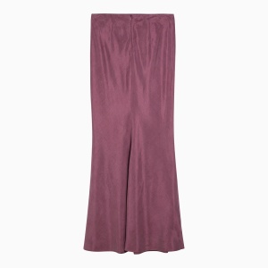 Max Mara Studio Mauve long skirt in linen blend - Img 2