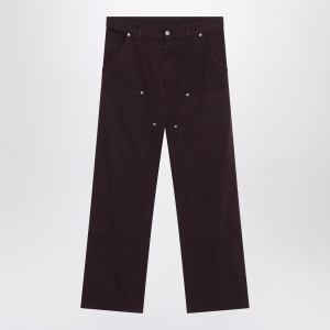MM6 Maison Margiela Burgundy cotton trousers