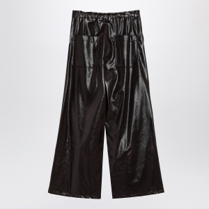 MM6 Maison Margiela Shiny burgundy wide trousers - Img 2