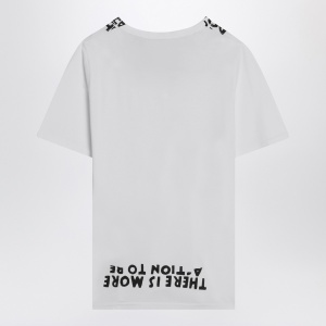 MM6 Maison Margiela White AIDS cotton T-shirt - Img 2