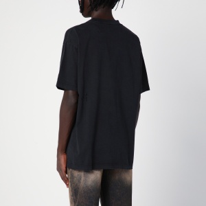 New Amsterdam Surf Association Oversized black cotton T-shirt - Img 2