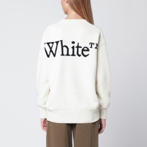 Off White Off-White™ White sweater with logo intarsia - Img 2