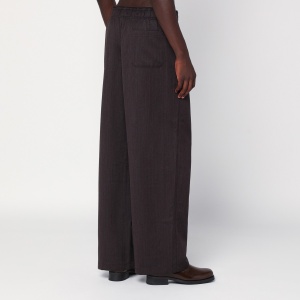 Our Legacy Brown wide-leg wool trousers - Img 2