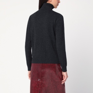 P.A.R.O.S.H. Grey turtleneck sweater in cashmere - Img 2