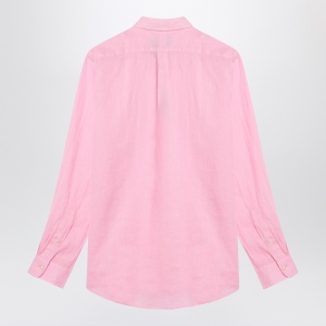 Polo Ralph Lauren Pink shirt in linen Custom-Fit - Img 2