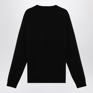 Roberto Collina Black merino wool crew-neck sweater - Img 2