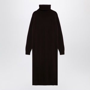Roberto Collina Brown cashmere blend turtleneck dress - Img 2