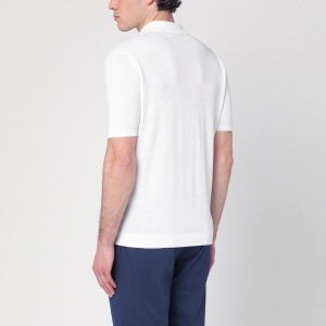 Roberto Collina White polo in cotton - Img 2