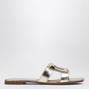 ROGER VIVIER Belle Vivier gold slipper