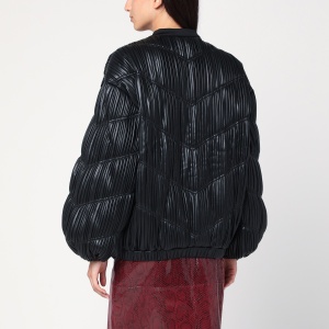ROTATE Birger Christensen Black pleated bomber with zip - Img 2