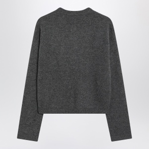 S Max Mara Grey sweater in wool and cashmere - Img 2