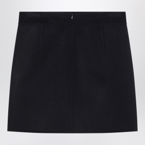 S Max Mara Mini skirt in midnight blue wool - Img 2
