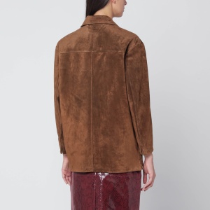 Salvatore Santoro Tobacco-colored suede jacket - Img 2