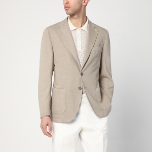 Santaniello Single-breasted jacket in dove grey