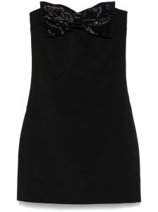 Self-Portrait crepe bandeau mini dress