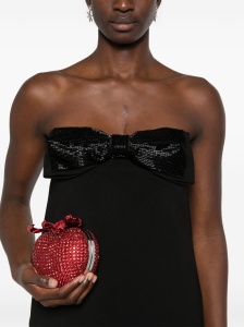 Self-Portrait crepe bandeau mini dress - Img 4