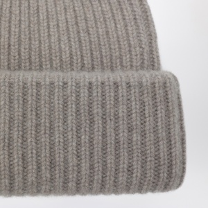 Soft Goat Greige cashmere beanie - Img 2
