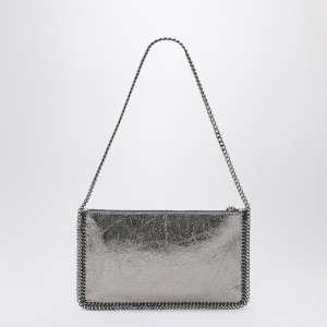 Stella McCartney Falabella Grey Metallic Clutch Shoulder Bag - Img 2