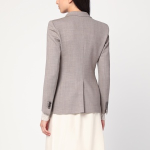 Tagliatore Beige double-breasted jacket in wool blend - Img 2