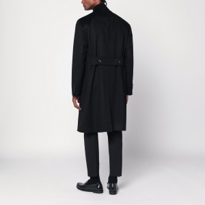 Tagliatore Double-breasted black wool coat - Img 2