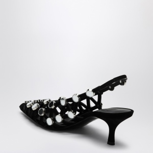 The Attico Black Grid Slingback - Img 2