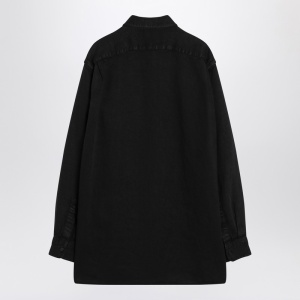 The Row Nesson black linen denim shirt - Img 2
