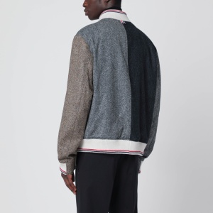 Thom Browne Colour-block wool bomber jacket - Img 2