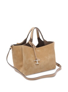 Tod's Logo-charm suede tote bag - Img 4