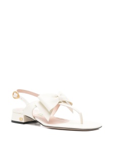 Valentino Garavani Bow-embellished slingback sandals - Img 3