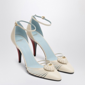 Valentino Garavani Décolleté VG Sandal Royal ivory